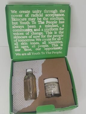 Youth To The People Superfood Moisture Cream & Cleanser Set NIB